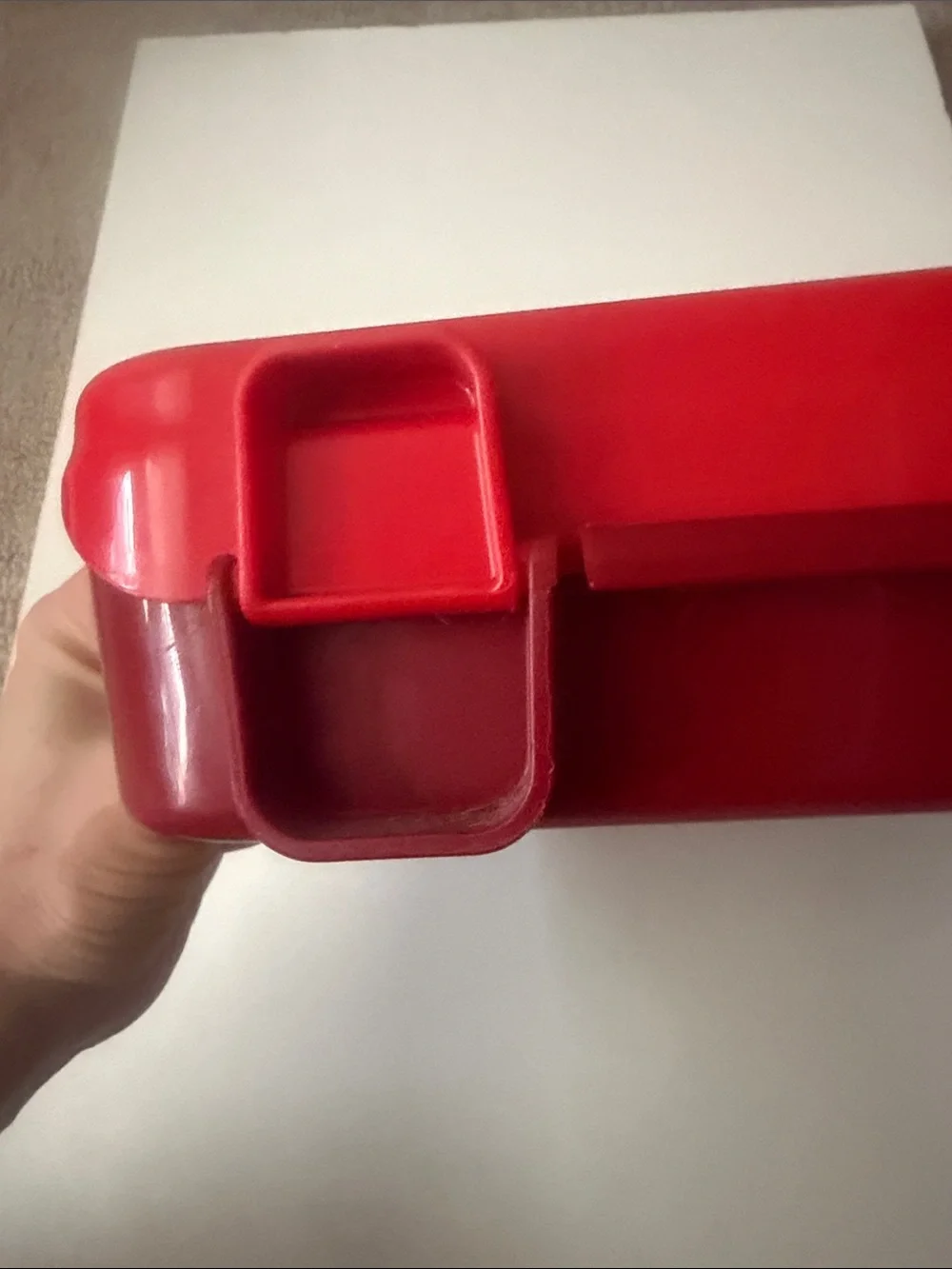 Lego Red Storage Case with Molded Logo